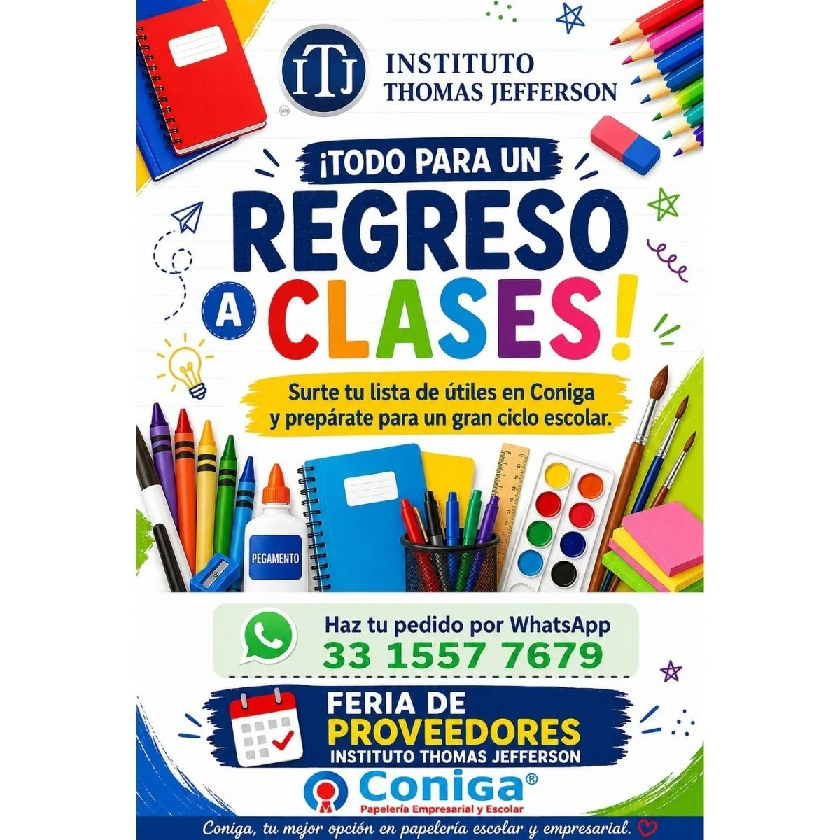 Adquiere tus útiles escolares