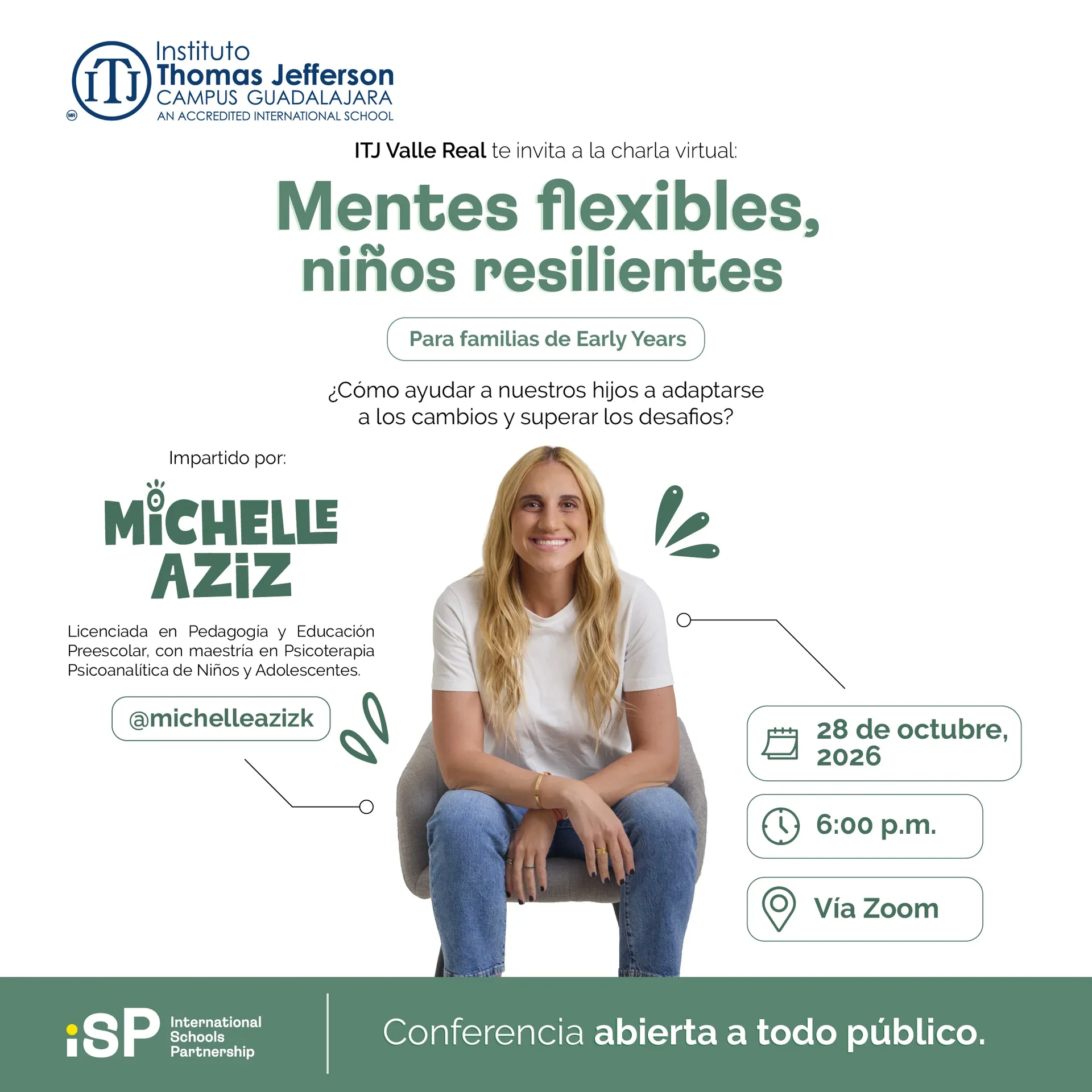 Conferencia Mentes flexibles, niños resilientes - 28 de octubre